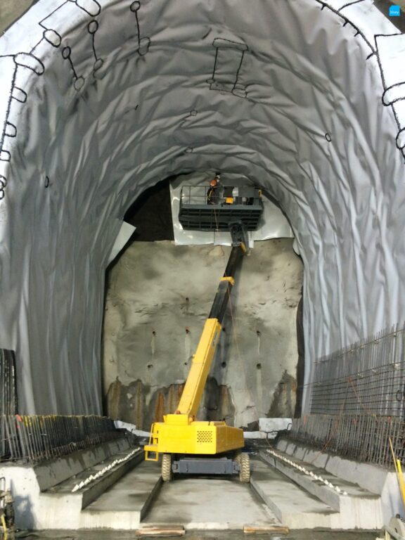 Station Nozzle Waterproofing with BluSeal VLDPE