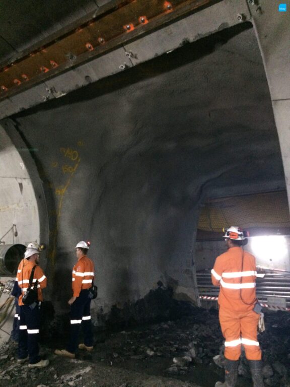 Epping to Chatswood Rail Link - Waterproofing Cross Passage with BluSeal VLDPE Tunnel Liner