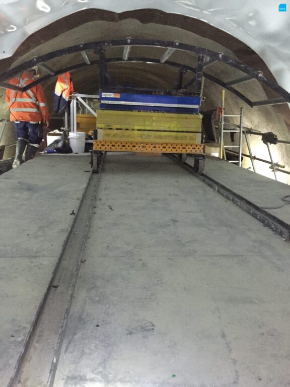 Epping to Chatswood Rail Link - Waterproofing Cross Passage with BluSeal VLDPE Tunnel Liner