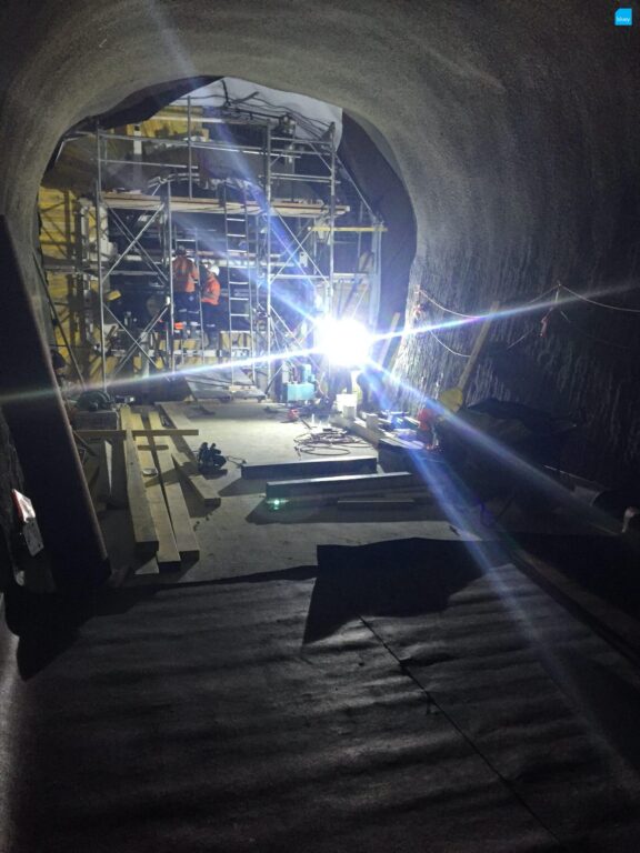 Epping to Chatswood Rail Link - Waterproofing Cross Passage with BluSeal VLDPE Tunnel Liner