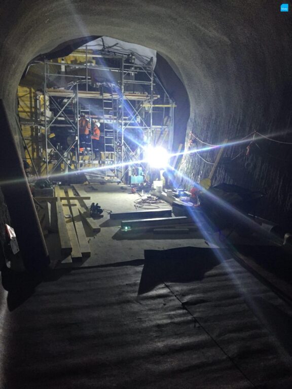 Epping to Chatswood Rail Link - Waterproofing Cross Passage with BluSeal VLDPE Tunnel Liner