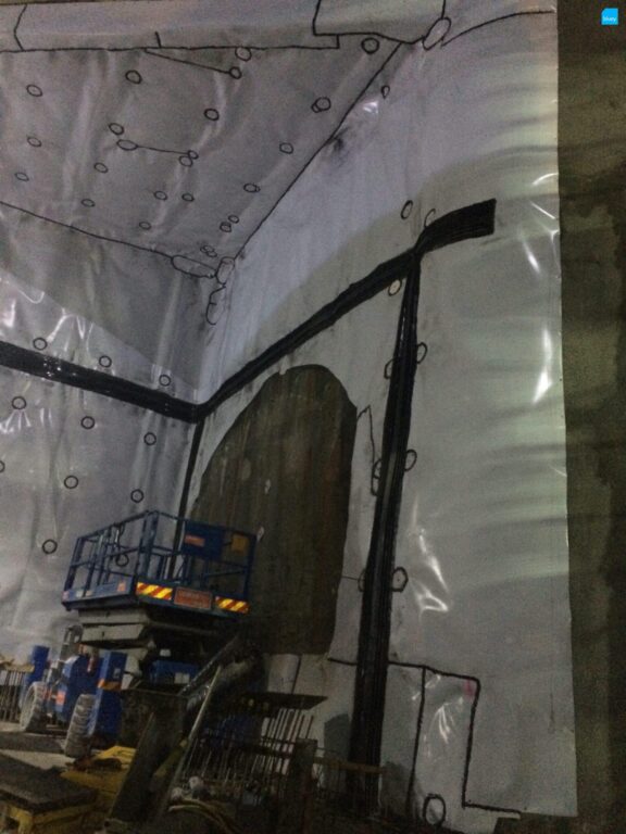 Epping to Chatswood Rail Link - Waterproofing Cross Passage with BluSeal VLDPE Tunnel Liner