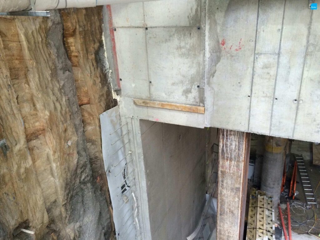 BluSeal VLDPE Tunnel Liner membrane installed at Wynyard Walk