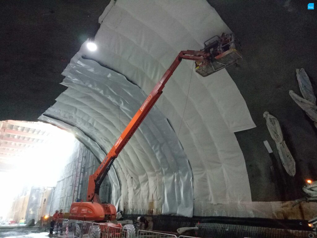 Cavern Lining with BluSeal VLDPE Tunnel Liner