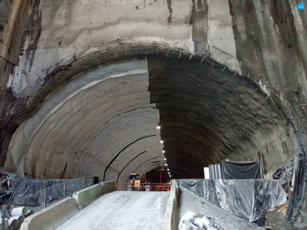 Cavern Lining with BluSeal VLDPE Tunnel Liner