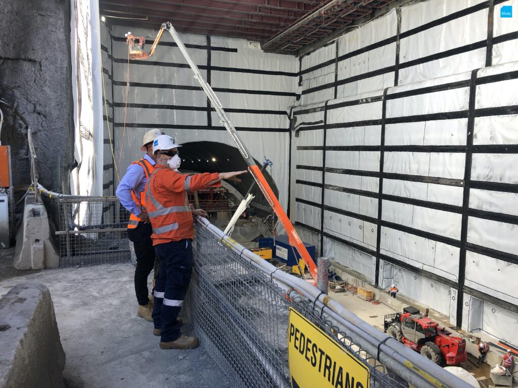 Epping to Chatswood Rail Link - Waterproofing Cross Passage with BluSeal VLDPE Tunnel Liner