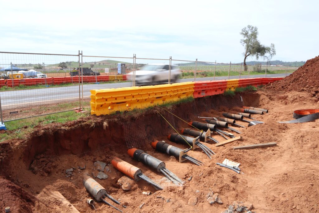 Conduit Encasement / Cable Grouting using BluCem LH60