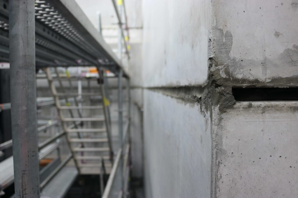 Precast panel grouting with our thixotropic grout - BluCem HS400