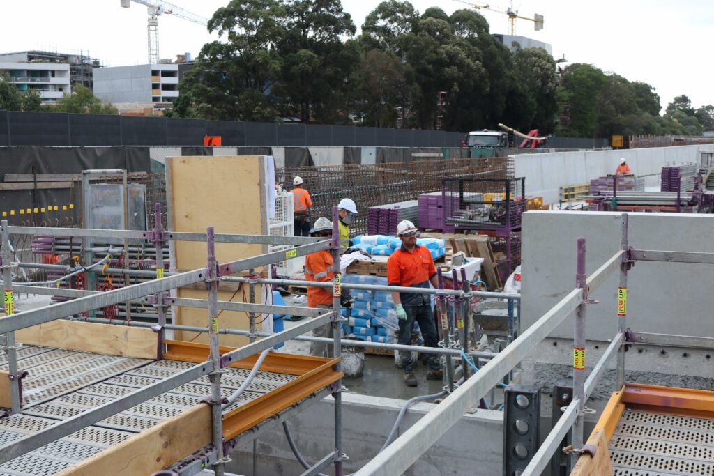 Precast panel grouting with our thixotropic grout - BluCem HS400