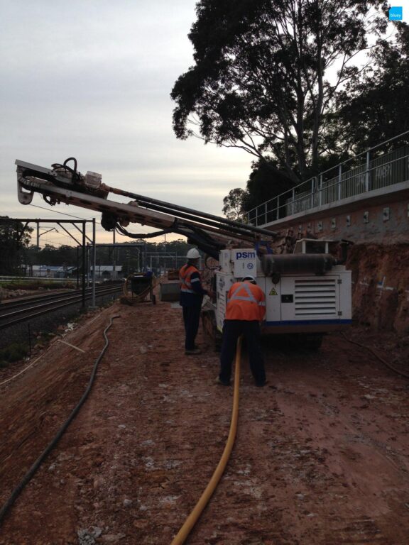 Retaining Wall Stabilisation with BluGeo GRP60