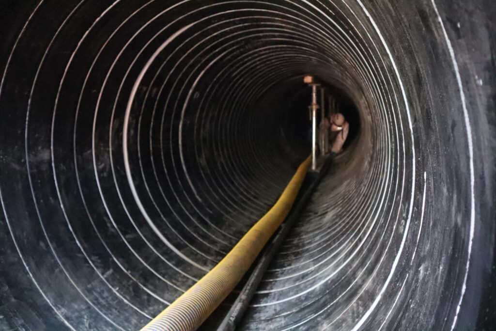 Culvert Grouting using Ready Mix Concrete Agitators