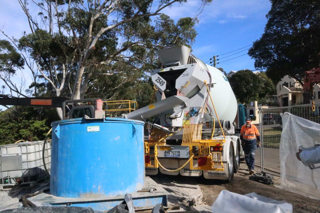 Culvert Grouting using Ready Mix Concrete Agitators