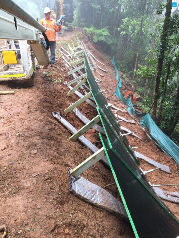 Slope Stabilisation using BluGeo GRP60