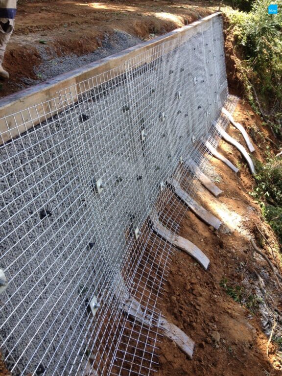 Slope Stabilisation using BluGeo GRP60