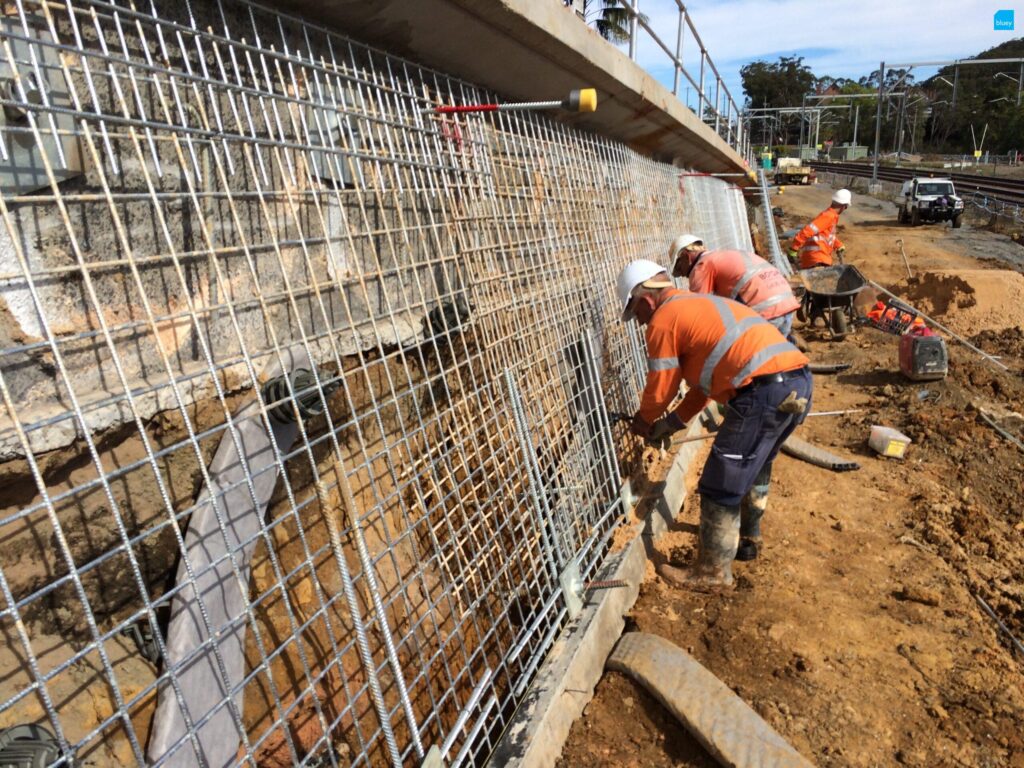 Retaining Wall Stabilisation with BluGeo GRP60