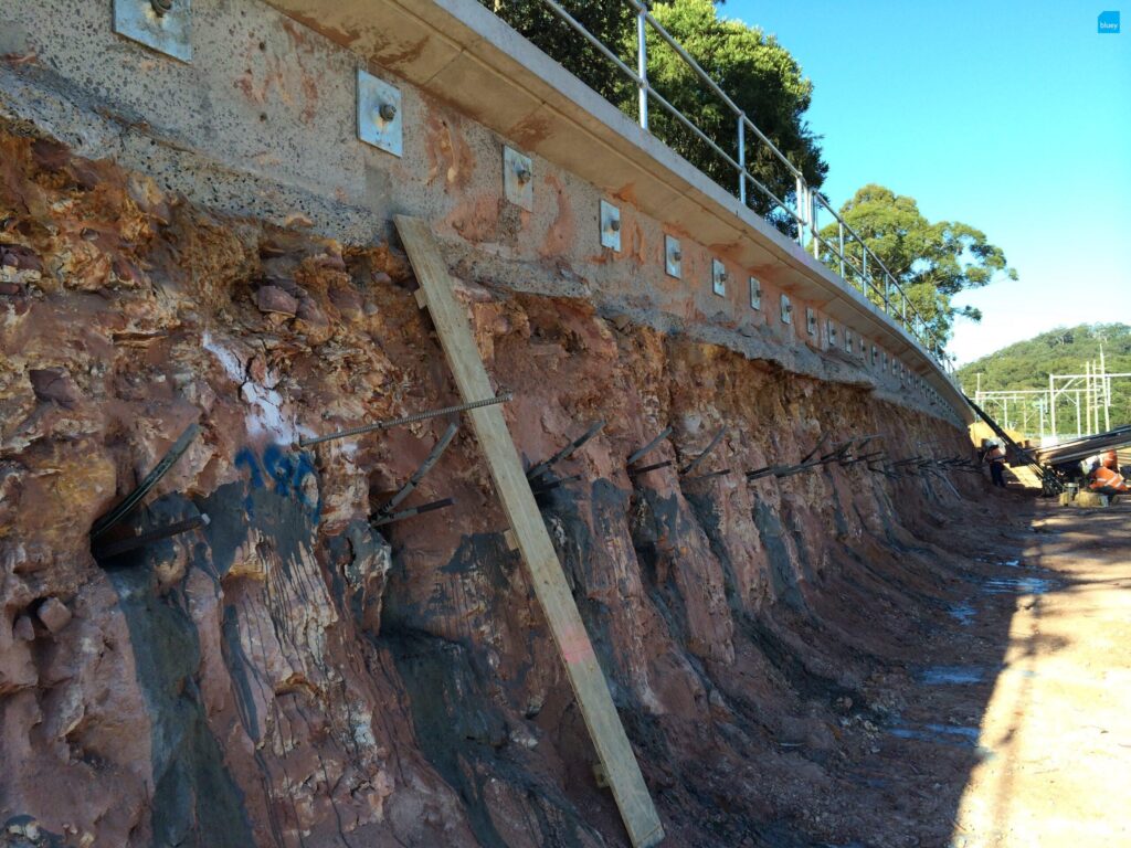 Retaining Wall Stabilisation with BluGeo GRP60