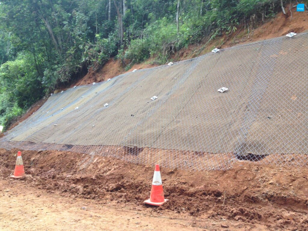 Slope Stabilisation using BluGeo GRP60